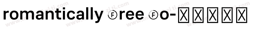 romantically free fo字体转换